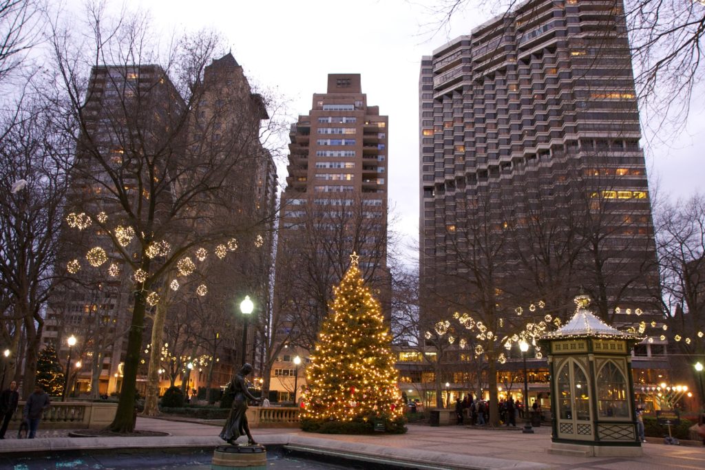 philadelphia, christmas, rittenhouse, rittenhouse square, philly, park